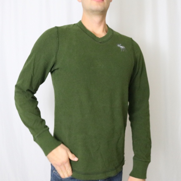 Abercrombie & Fitch men's green sweater -AC - Picture 2 of 5